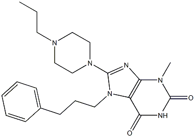 3-methyl-7-(3-phenylpropyl)-8-(4-propylpiperazin-1-yl)purine-2,6-dione