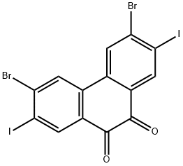 3,6-二溴-2,7-二碘菲醌