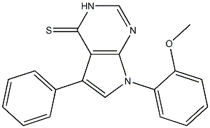 7-(2-METHOXYPHENYL)-5-PHENYL-7H-PYRROLO[2,3-D]PYRIMIDINE-4-THIOL