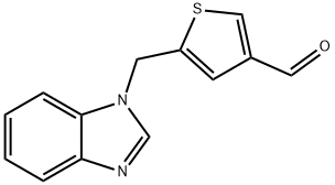 5-(1{H}-benzimidazol-1-ylmethyl)thiophene-3-carbaldehyde