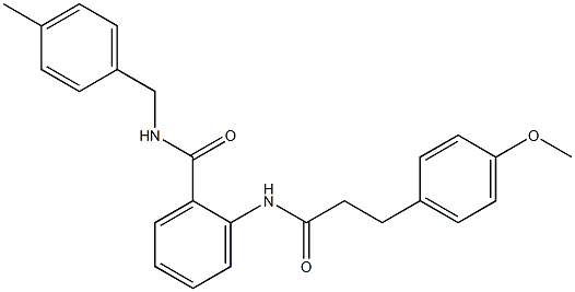 2-[3-(4-methoxyphenyl)propanoylamino]-N-[(4-methylphenyl)methyl]benzamide