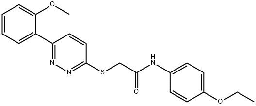 N-(4-ethoxyphenyl)-2-[6-(2-methoxyphenyl)pyridazin-3-yl]sulfanylacetamide