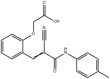 2-(2-{2-cyano-2-[(4-methylphenyl)carbamoyl]eth-1-en-1-yl}phenoxy)acetic acid
