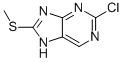 2-chloro-8-(methylthio)-7H-purine