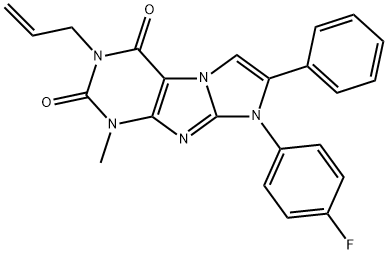 6-(4-fluorophenyl)-4-methyl-7-phenyl-2-prop-2-enylpurino[7,8-a]imidazole-1,3-dione