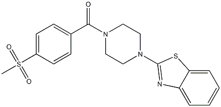 [4-(1,3-benzothiazol-2-yl)piperazin-1-yl]-(4-methylsulfonylphenyl)methanone