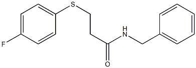 N-benzyl-3-(4-fluorophenyl)sulfanylpropanamide