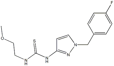 1-[1-[(4-fluorophenyl)methyl]pyrazol-3-yl]-3-(2-methoxyethyl)thiourea