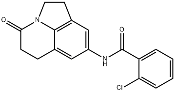 Benzamide, 2-chloro-N-(1,2,5,6-tetrahydro-4-oxo-4H-pyrrolo[3,2,1-ij]quinolin-8-yl)-