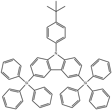 9-(4-tert-butylphenyl)-3,6-bis(triphenylsilyl)-9H-carbazole