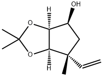 4H-Cyclopenta-1,3-dioxol-4-ol, 6-ethenyltetrahydro-2,2,6-trimethyl-, (3aS,4S,6R,6aR)-