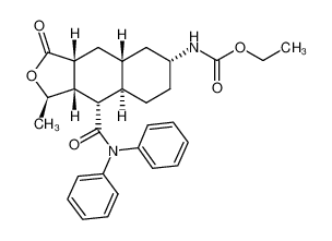 [(1R,3aR,4aR,6R,8aR,9S,9aS)-9-[(二苯基氨基)羰基]十二氢-1-甲基-3-氧代萘并[2,3-c]呋喃-6-基]氨基甲酸乙酯