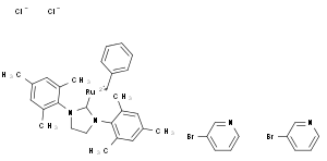 [1,3-双(2,4,6-三甲基苯基)-2-咪唑烷亚基]双(2-溴吡啶)(苯基亚甲基)二氯化钌