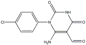 6-Amino-1-(4-chlorophenyl)-2,4-dioxo-1,2,3,4-tetrahydropyrimidine-5-carbaldehyde