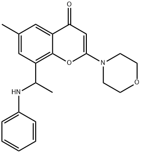 6-甲基-2-(4-吗啉基)-8- [1-(苯基氨基)乙基] - 4H-1-苯并吡喃-4-酮