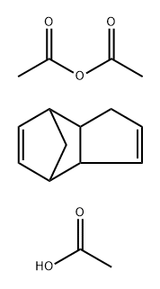 Acetic acid, reaction products with acetic anhydride and dicyclopentadiene, distn. residues