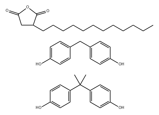 2,5-Furandione, 3-dodecyldihydro-, reaction products with bisphenol A and methylenebis[phenol]