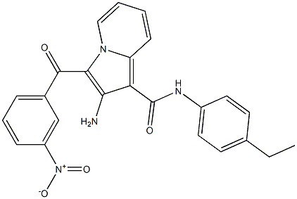 2-amino-N-(4-ethylphenyl)-3-(3-nitrobenzoyl)indolizine-1-carboxamide