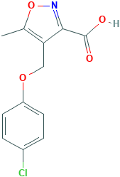 4-[(4-CHLOROPHENOXY)METHYL]-5-METHYLISOXAZOLE-3-CARBOXYLIC ACID