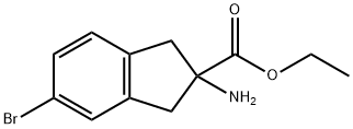 1H-Indene-2-carboxylic acid, 2-amino-5-bromo-2,3-dihydro-, ethyl ester