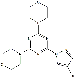 4-[4-(4-bromopyrazol-1-yl)-6-morpholin-4-yl-1,3,5-triazin-2-yl]morpholine
