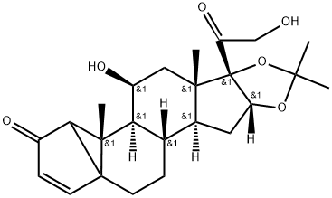 1,5-Cyclopregn-4-ene-2,20-dione, 11,21-dihydroxy-16,17-[(1-methylethylidene)bis(oxy)]-, (1β,5R,11β,16α)- (9CI)