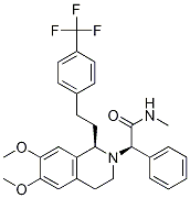 (R)-2-((R)-6,7-dimethoxy-1-(4-(trifluoromethyl)phenethyl)-3,4-dihydroisoquinolin-2(1H)-yl)-N-methyl-2-phenylacetamide