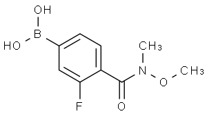 N-甲氧基-N-甲基-4-硼-2-氟苯甲酰胺