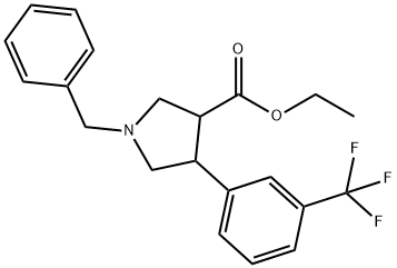 ethyl trans-1-benzyl-4-(3-(trifluoromethyl)phenyl)pyrrolidine-3-carboxylate