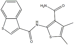 N-(3-carbamoyl-4,5-dimethylthiophen-2-yl)-1-benzothiophene-3-carboxamide