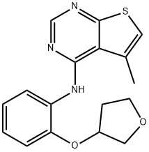 (5-methyl-thieno[2,3-d]pyrimidin-4-yl)-[2-(tetrahydro-furan-3-yloxy)-phenyl]-amine