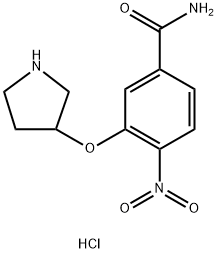 Benzamide, 4-nitro-3-(3-pyrrolidinyloxy)-