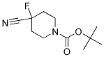 1-Piperidinecarboxylic acid, 4-cyano-4-fluoro-, 1,1-dimethylethyl ester