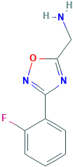 1-[3-(2-fluorophenyl)-1,2,4-oxadiazol-5-yl]methanamine(SALTDATA: HCl)