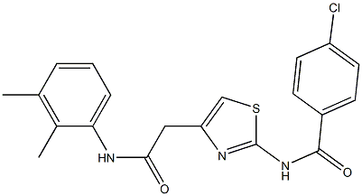 4-chloro-N-[4-[2-(2,3-dimethylanilino)-2-oxoethyl]-1,3-thiazol-2-yl]benzamide