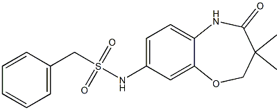 N-(3,3-dimethyl-4-oxo-2,5-dihydro-1,5-benzoxazepin-8-yl)-1-phenylmethanesulfonamide