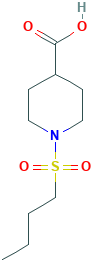 1-(butane-1-sulfonyl)piperidine-4-carboxylic acid