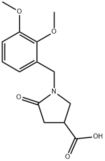 1-(2,3-Dimethoxybenzyl)-5-oxo-3-pyrrolidinecarboxylic acid