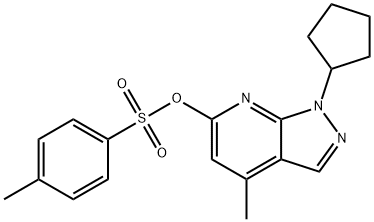 1H-Pyrazolo[3,4-b]pyridin-6-ol, 1-cyclopentyl-4-methyl-, 6-(4-methylbenzenesulfonate)