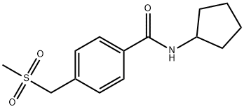 N-环戊基-4-((甲基磺酰基)甲基)苯甲酰胺