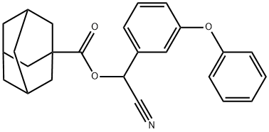 Tricyclo[3.3.1.13,7]decane-1-carboxylic acid, cyano(3-phenoxyphenyl)methyl ester