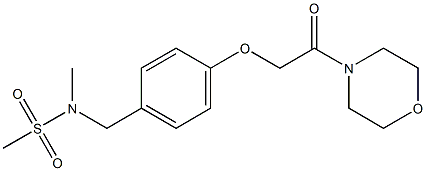 N-methyl-N-[[4-(2-morpholin-4-yl-2-oxoethoxy)phenyl]methyl]methanesulfonamide