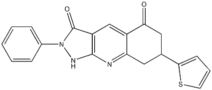 2-phenyl-7-thiophen-2-yl-1,6,7,8-tetrahydropyrazolo[3,4-b]quinoline-3,5-dione