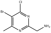 2-Pyrimidinemethanamine, 5-bromo-4-chloro-6-methyl-