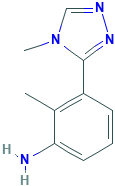 2-methyl-3-(4-methyl-4H-1,2,4-triazol-3-yl)aniline(SALTDATA: FREE)