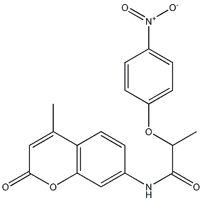 N-(4-methyl-2-oxochromen-7-yl)-2-(4-nitrophenoxy)propanamide