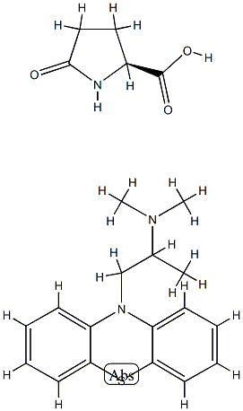 5-oxo-L-proline, compound with N,N,alpha-trimethyl-10H-phenothiazine-10-ethylamine (1:1)