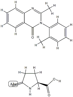 5-oxo-L-proline, compound with 2-methyl-3-(o-tolyl)quinazolin-4(3H)-one (1:1)