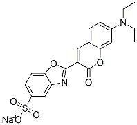 sodium 2-[7-(diethylamino)-2-oxo-2H-1-benzopyran-3-yl]benzoxazole-5-sulphonate