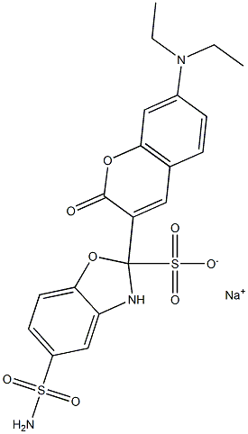 钠5-(氨基磺酰基)-2-[7-(二乙基氨基)-2-氧代-2H-1-苯并吡喃-3-基]苯并恶唑磺酸酯